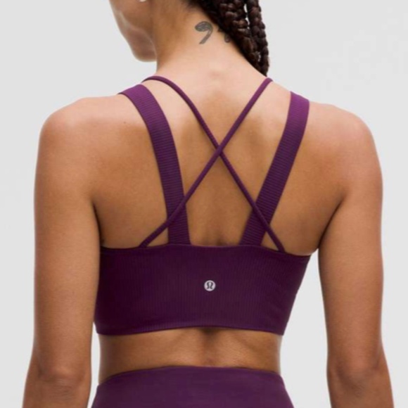 LULULEMON | Like a Cloud Ribbed Longline Bra – Light Support, D/DD Cup (size 4) - Picture 2 of 8